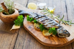 gegrillte Forelle